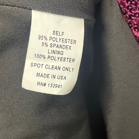 NWT Amanda Uprichard Natasha Top in Port Purple Sequin Embellished Womens Medium - Picture 8 of 8